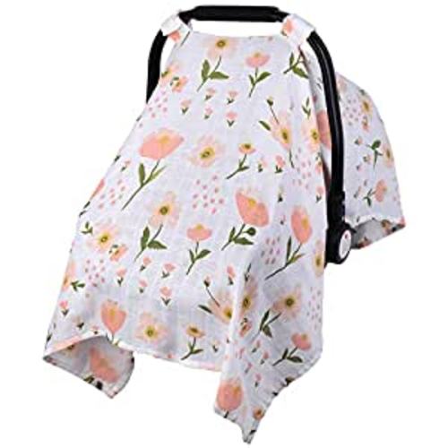 Amazon.com: Muslin Carseat Cover for Babies, Metplus Breathable Infant Carseat Cover Lightweight Baby Carrier Cover for Girls Boys, Fit Spring Summer/Hot Days/Warm Weather, Pink Floral : Baby