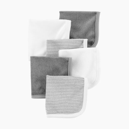 Carter's Washcloth (6 Pack) - Mint/Stripes