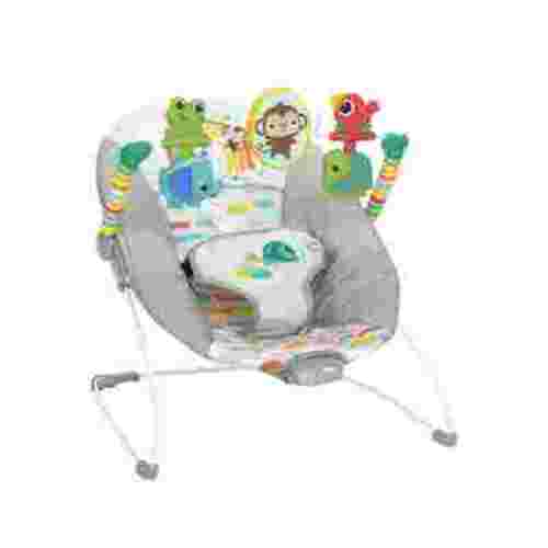 Bright Starts Playful Paradise Vibrating Infant Bouncer, Adjustable, Unisex, Newborn +