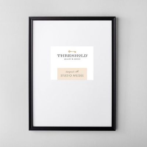 19.49" X 25.49" Matted To 8" X 10" Gallery Single Image Frame Black - Threshold™ Designed With Studio Mcgee