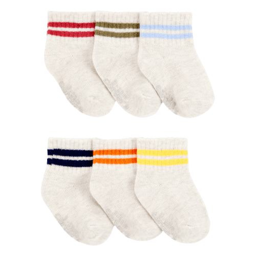 Baby 6-Pack Striped Ankle Socks - Carter's | Carter's