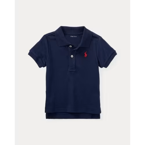 Ralph Lauren Cotton Interlock Polo Shirt Navy 18M