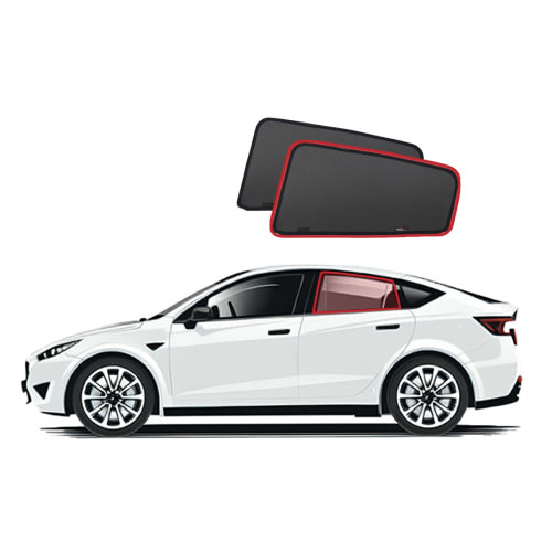 Tesla Model Y (Facelift) Rear Door Window Sun Shades (2025-Present)*