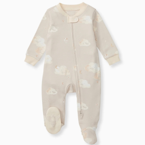 Good Night Sky Organic Cotton Sleep and Play Limestone