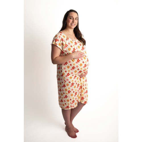 70s Groovy Labor and Delivery Nursing Hospital Gown – Three Little Tots