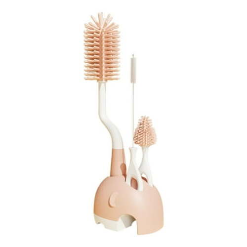 RXIRUCGD Baby Bottle Brush Set Bottle Cleaner Kit, Bottle And Straw Brush Cleaning Set Silica Gel Baby Bottle Brush Nipple Cleaner Drying Stand Soft Bristles Multifunctional For Baby Bottles