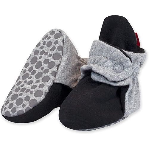 Zutano Unisex Organic Cotton Baby Booties With Gripper Soles