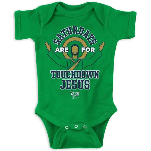 Smack Apparel Saturdays Onesie for Notre Dame College Fans (NB-18M)