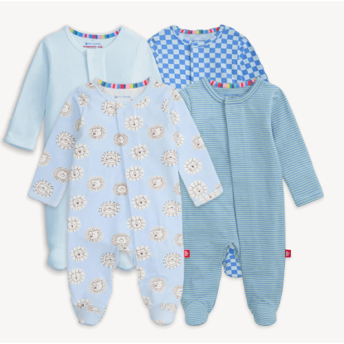 Magnetic 4-Pack Footie (0-3M)