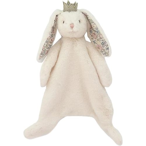 MON AMI Princess Bunny Baby Security Blanket | Soft Plush Lovey for Infants & Toddlers | 15" Snuggle Comforter | Newborn Essential