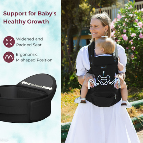 2-in-1 Baby Carrier - Black