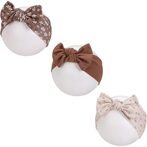 KIDOCHEESE Baby Girl Headbands with Bows Soft Elastics Hairbands Hair Accessories for Newborn Infant Toddler Kids