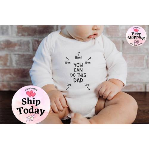 Funny You Got This Daddy Onesie®, Funny Baby Onesie®, New Dad Gift, Baby Announcement, Funny Baby Clothes, Gift for New Daddy, Baby Gift