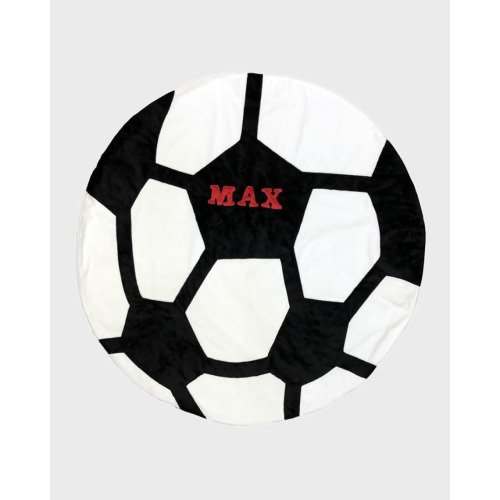 Personalized Soccer Ball Blanket