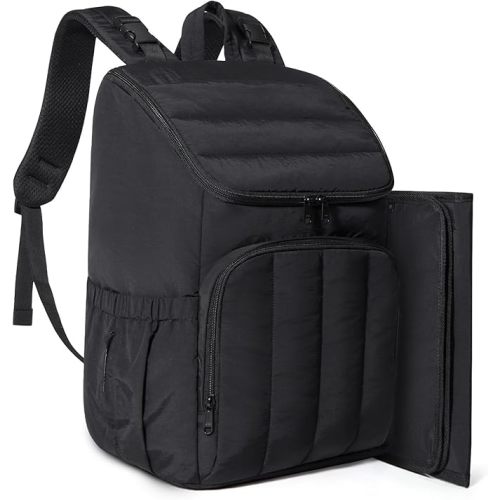 BAGSMART Diaper Bag Backpack, Large Baby Diaper Bag, Quilted Puffy Baby Bag for Mom with Quick-access Insulated Pockets, Lightweight Versatile Travel Backpack