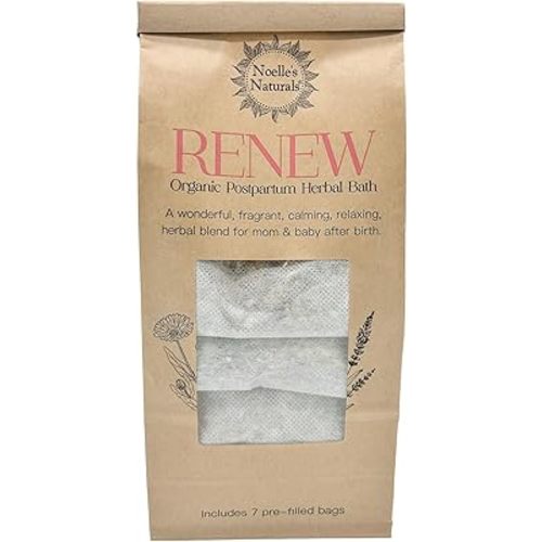 Noelle's Naturals Organic Postpartum Herbal Bath - Pack of 7 sachets - for After Childbirth - Sitz Bath - Promotes Healing and Relaxation After Birth - V-steam