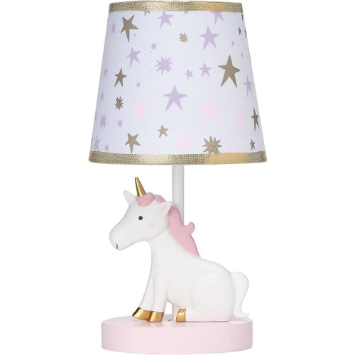 Rainbow Unicorn Lamp with Shade & Bulb