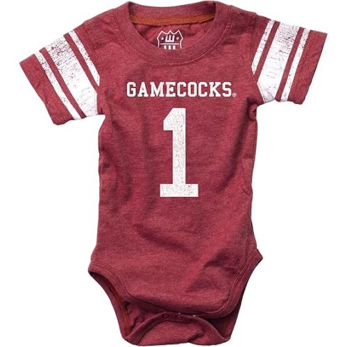 Wes and Willy Infant College Football Jersey One Piece Bodysuit