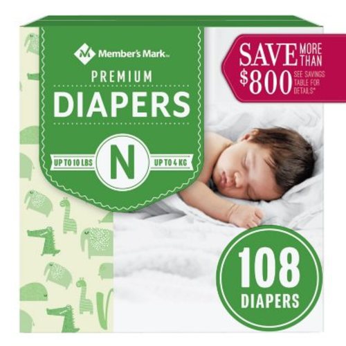 Member's Mark Premium Baby Diapers, Sizes: Newborn - 7 - Sam's Club