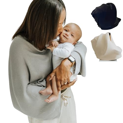 Toci Mom Nursing Cover for Breastfeeding | Full Coverage | Breathable & Soft | Wide Viewing Neck | Stretchable Modal Fabric