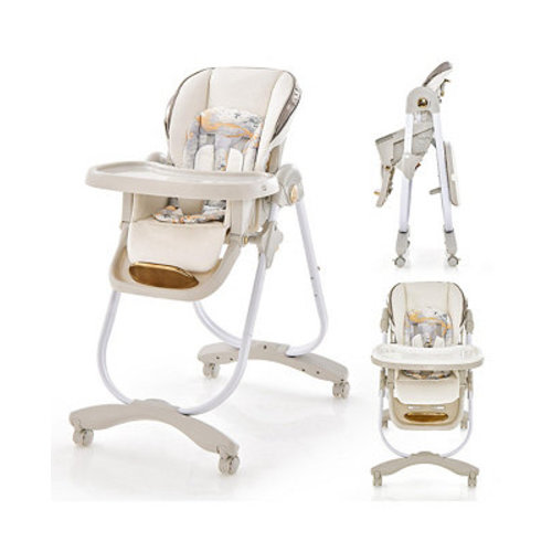 Costway Toddler Baby High Chair with Wheel Folding Baby Dining Chair Adjustable Height & Recline - Macy'sBack ButtonFilter Button