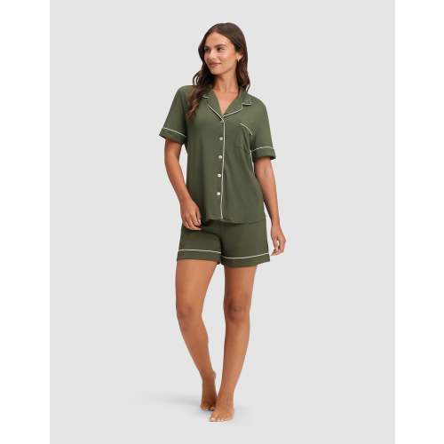 Women's Short Sleeve Pajama Set | Cozy Earth