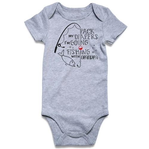 RAISEVERN Baby Boys Girls Clothes Newborn Bodysuit Funny Outfit 0-12 Months | Infant Gender Neutral Short Sleeve Romper with Cute Sayings Printed, Great for Unisex Baby Shower or Holiday Gifts