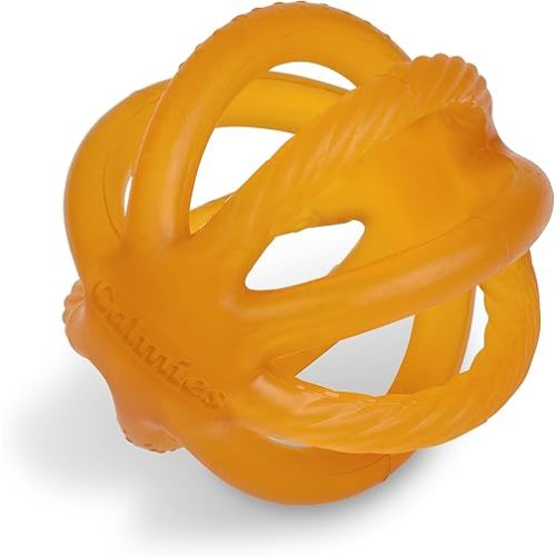 Teether for Babies Without BPA, 100 Percent Natural Rubber Toy for Infants, Plant Based, No Parabens, No PVC, and No Phthalates, Unscented