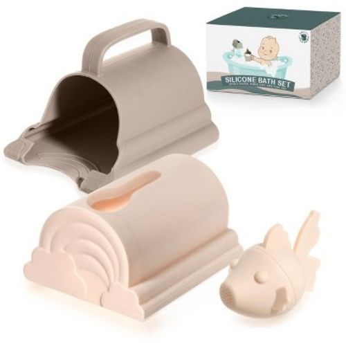 Bath Spout Cover & Baby Bath Rinse Cup Set- Soft Silicone Bathtub Faucet Safety Guard For Kids & Baby Bath Rinse Cup, 100% Food Grade Silicone