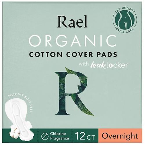 Rael Organic Cotton Cover Pads Overnight