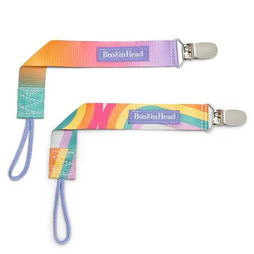 BooginHead Pacifier Clip Baby Pacifier Holder — buybuy BABY in Pink Ombre