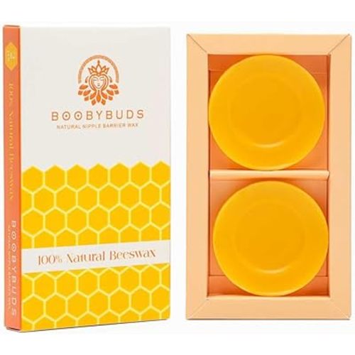 Natural Beeswax Nipple Shields – Beeswax Nursing Cups - Nipple Protectors - -Beeswax Nipple Covers for Breastfeeding - Safe for Baby and Mom