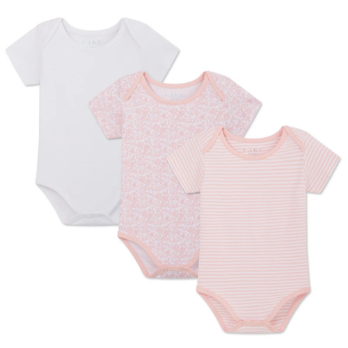 LAKE | Baby | Pima Cotton Pajamas | English Rose Baby Bodysuit Bundle