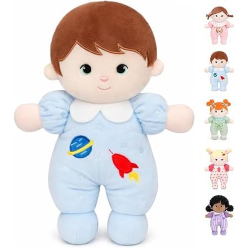 Soft Boy Baby Doll 10" Ocean Blue - My First Baby Rag Doll, Birthday Toys for 1 Year Old Boy, Ideal Gifts for 1 Year Old Boy & Baby Boy, Snuggle Buddy for Infants & Toddlers