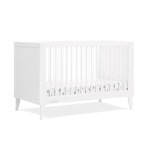 Delta Children Ollie 4-in-1 Convertible Crib - Greenguard Gold Certified, Bianca White