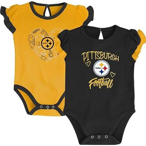 Outerstuff NFL Newborn Infants Too Much Love 2 Piece Creeper Bodysuit Romper Set