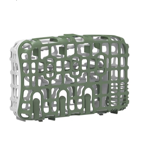 Dr. Brown's Dishwasher Basket for Small Baby Bottle Parts, Pacifiers, and Accessories, Clean, Store and Organize Newborn Essentials, BPA Free, Green