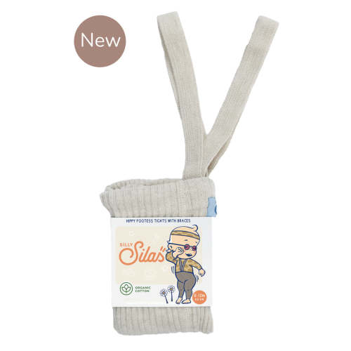 Silly Silas I Hippy tights with braces I Cream Blend