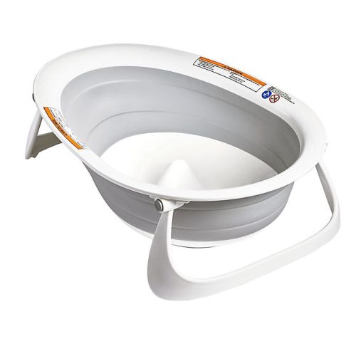 Boon Naked 2-Position Collapsible Bathtub in Grey
