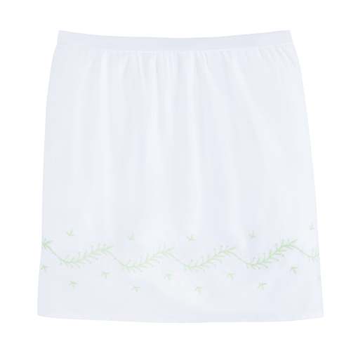 Embroidered Crib Skirt - Meadow