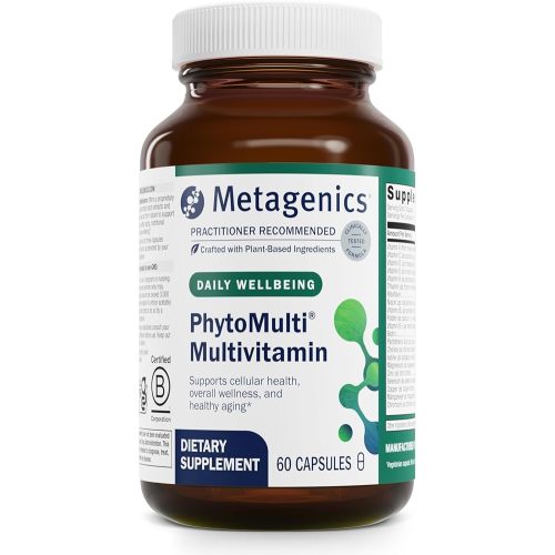 Metagenics PhytoMulti Multivitamin with Phytonutrients - Daily Multivitamin Supplement for Men & Women - with Zinc & B6 Vitamins - 60 Capsules