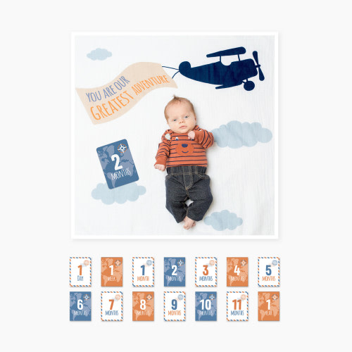 Lulujo Blanket and Milestone Cards - Adventure