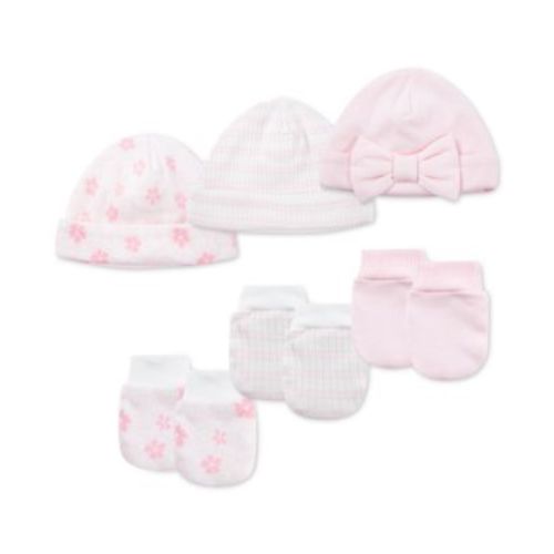 Baby Hats & Mittens, 6 Piece Set