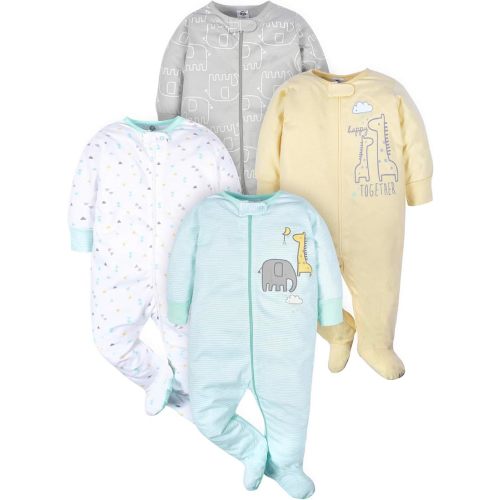 Gerber Baby Boys 4 Pack Sleep 'N Play Footie