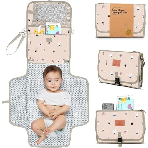 KeaBabies Portable Diaper Changing Pad - Wild Patrol