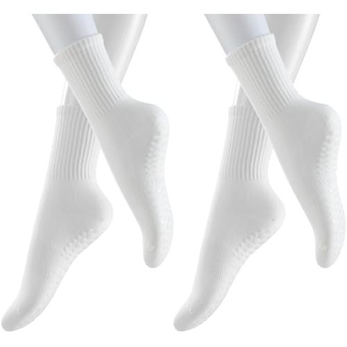 Non Slip Pilates Yoga Socks with Grips for Women, Non Skid Sticky Socks
