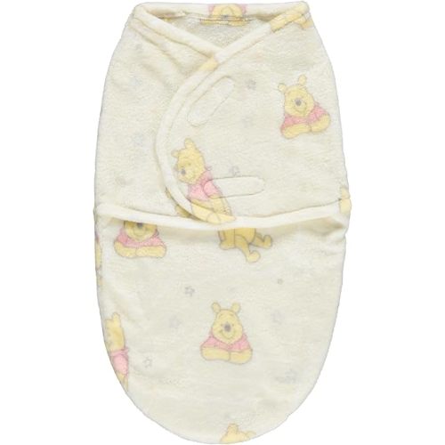 Disney Winnie The Pooh Single Ply Baby Swaddle Sack, Easy Wrap Infant Swaddling Blanket, Soft Comfort Swaddler/Hospital Swaddles for Newborns, Moon