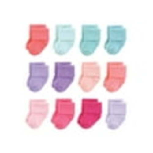 Hudson Baby Terry Socks, 12 Pack, 0-12 Months