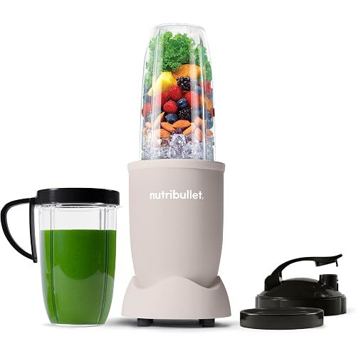 nutribullet Pro Personal Blender, Shakes, Smoothies, Food Prep, and Frozen Blending, 32 Ounce Cup, 24 Ounce Cup, Flip-top Travel Lid, 900 Watt, Matte White, NB9-0901AW