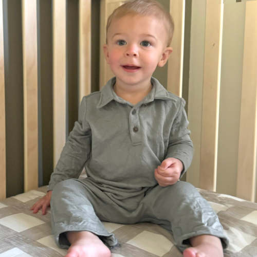 Fleece Collared Jumpsuit
